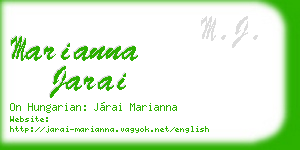 marianna jarai business card