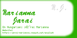 marianna jarai business card